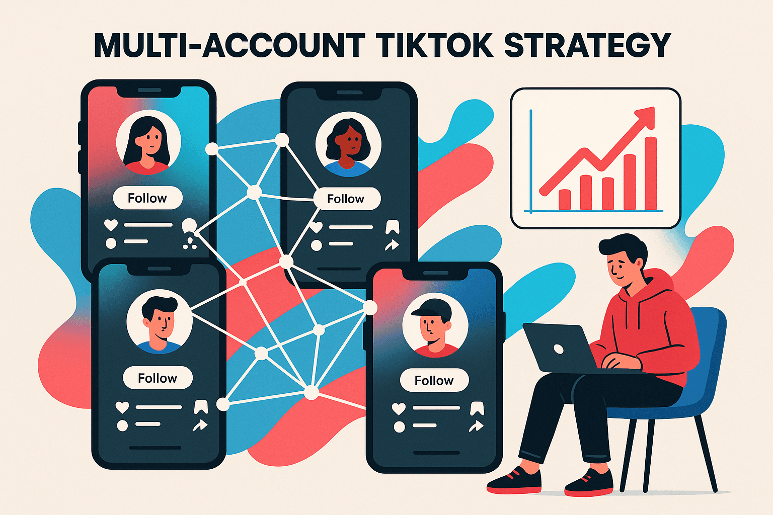 Multi-Account TikTok Strategy for Bootstrappers 2025: Scale to $40K MRR